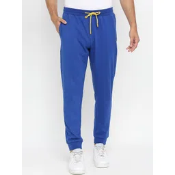 Underjeans by Spykar Men Blue Solid Joggers-picture-35