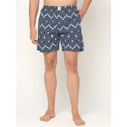 UnderJeans by Spykar Men Geometric Printed Cotton Boxers- UJNPBX0049043-picture-40