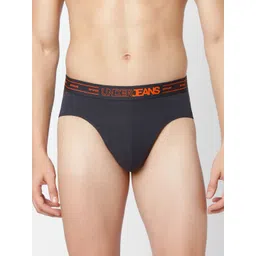 Underjeans by Spykar Men Grey Cotton Blend Brief-picture-30