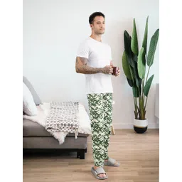 Underjeans by Spykar Men White Cotton Regular Fit Lounge Pants-picture-20