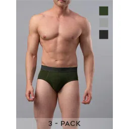 UnderJeans by Spykar Multicolor Briefs (Pack Of 3)-picture-16