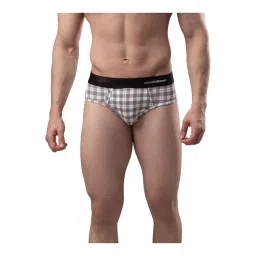 UnderJeans by Spykar Multicolor Check Briefs-image-48