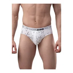 UnderJeans by Spykar Off White Printed Briefs-picture-33