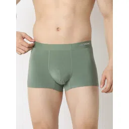 Underjeans by Spykar OLIVE Blended Solid Regular Fit Trunks-picture-36
