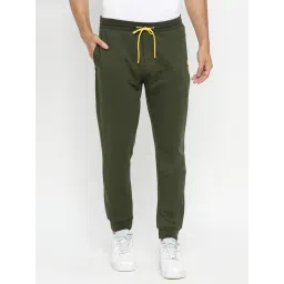 UnderJeans by Spykar Olive Joggers-picture-45