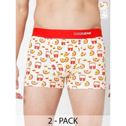 UnderJeans by Spykar Pack Of 2 Mid Rise Trunks-picture-19
