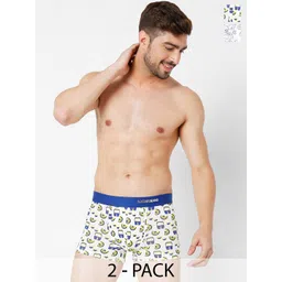 UnderJeans by Spykar Pack Of 2 Mid Rise Trunks-picture-20