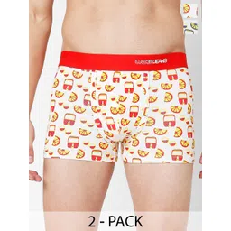 UnderJeans by Spykar Pack Of 2 Mid Rise Trunks-picture-30