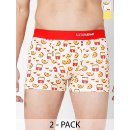 UnderJeans by Spykar Pack Of 2 Mid Rise Trunks-picture-31