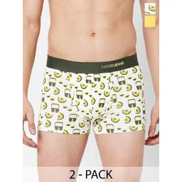 UnderJeans by Spykar Pack Of 2 Mid Rise Trunks-picture-24