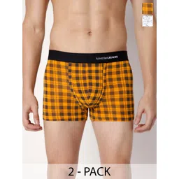 UnderJeans by Spykar Pack Of 2 Mid Rise Trunks-picture-25