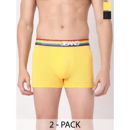 UnderJeans by Spykar Pack Of 2 Mid Rise Trunks-picture-27