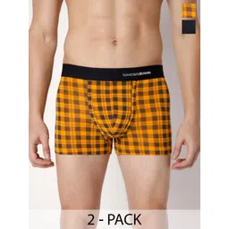 UnderJeans by Spykar Pack Of 2 Mid Rise Trunks-picture-28