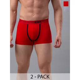 UnderJeans by Spykar Pack Of 2 Mid Rise Trunks-picture-32