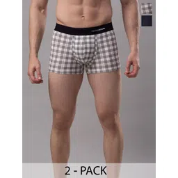 UnderJeans by Spykar Pack Of 2 Outer Elastic Trunks-picture-30