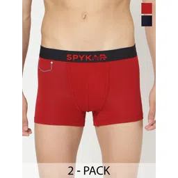 UnderJeans by Spykar Pack Of 2 Outer Elastic Trunks-picture-17