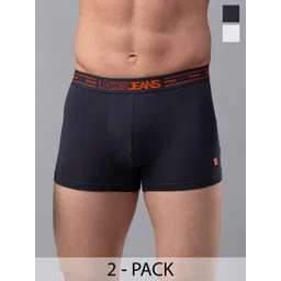 UnderJeans by Spykar Pack Of 2 Outer Elastic Trunks-picture-22