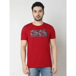 Underjeans By Spykar Red Cotton Printed T-Shirts-picture-29