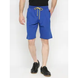 UnderJeans by Spykar Royal Blue Regular Fit Shorts-picture-28