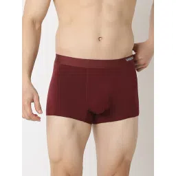 Underjeans by Spykar WINE Blended Solid Regular Fit Trunks-image-21