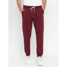 UnderJeans by Spykar Wine Joggers-image-19