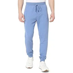 underjeans by Spykar Men Premium Cotton Blue Melange Pyjama-picture-12