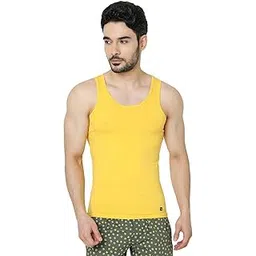 underjeans by Spykar Men Premium Yellow Vest-picture-20