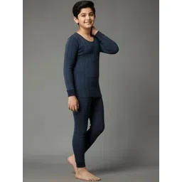 UNDERLOOP Boys Round Neck Long Sleeves Thermal Set-picture-16