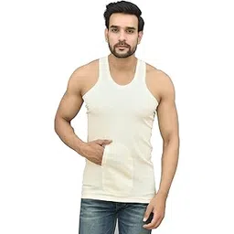 underloop MUSTT GREY/CREAM/OFF WHITE INTERLOCK POCKET VEST FOR MENS AND BOYS PACK OF 1-picture-10