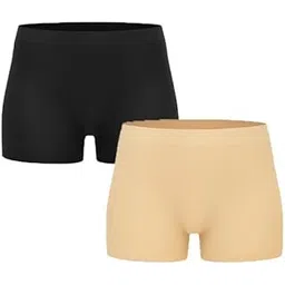 underneat Women Full Coverage Cut All Day Comfort High Waisted Boy Shorts (Pack of 2)-picture-20