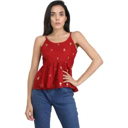 UNFAKENOW Print Ethnic Peplum Top-picture-18
