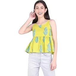 unfakenow Women Printed Cotton Cami Top-picture-46