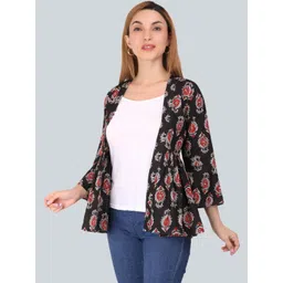 UNFAKENOW Women Printed Ethnic Shrug-picture-23