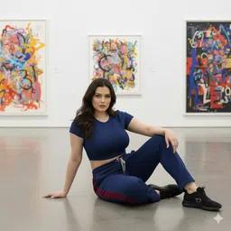 unfld Women Solid Multicolor Track Pants image 4