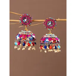 UnfoldSelf Contemporary Jhumkas Earrings-picture-24