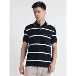 UNIBERRY Men Striped Polo Collar T-shirt-picture-36