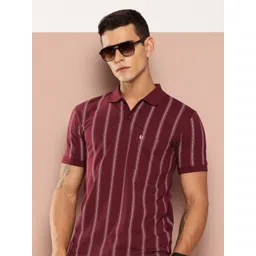 UNIBERRY Striped Polo Collar T-shirt-picture-34