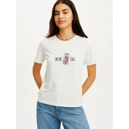 UniBlu Women Bio Finish Typography Printed Round Neck Cotton T-shirt-picture-32