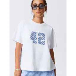 UniBlu Women Bio Finish Typography Printed Round Neck Cotton T-shirt-picture-21