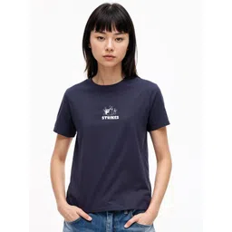 UniBlu Women Bio Finish Typography Printed Round Neck Cotton T-shirt-picture-17