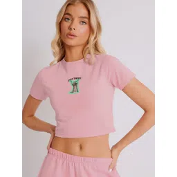 UniBlu Women Graphic Printed Round Neck Cotton T-shirt-picture-22