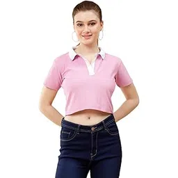 UNICONIC Women's Regular Fit Short Sleeve Polo Collar T-Shirt-picture-48