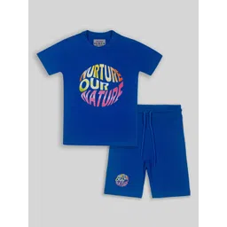 UNICORNS Kids Printed Cotton T-Shirt & Shorts Night suit-picture-27