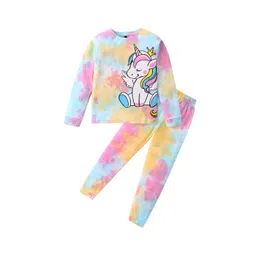 UNICORNS Kids Tie & Dye Unicorn Printed Round Neck Night suit-picture-32