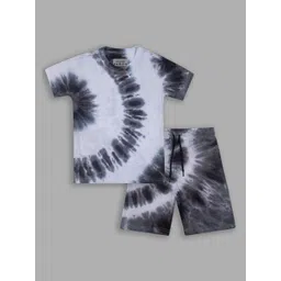 UNICORNS Tie & Dye Printed Pure Cotton Round Neck Night suit-picture-44