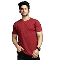 Unicus Apparel Men Solid Round Neck Cotton Slim Fit T-shirt-picture-25