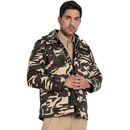 uniformer Camouflage Full Sleeves SSB Jacket with Hood for Men | Tactical Military Jacket | Army Jacket | Durable, Stylish & Comfortable | Outdoor & Duty Wear | Law Enforcement-picture-14