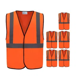 uniformer High Visibility Reflective Jacket Unisex Orange (Pack Of 5 pcs)-picture-16