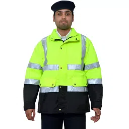 uniformer Winter Jacket High Visibility Unisex Green & Black XL-picture-13