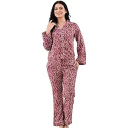unifringe Women's Rayon Night Suit Pajama Set – Printed Sleepwear | Night Suit for Girls & Women | Relaxed Fit Co-Ord Nightwear for Cozy & Peaceful Sleepwear for Woman | coordset for Women-picture-53